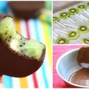 Paletas de kiwi con chocolate, ¡fáciles y riquísimas!