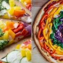 Saludable y colorida pizza arcoiris, ¡especial para los pequeños de casa!