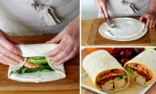 Prepara un delicioso wrap para comer fuera de casa