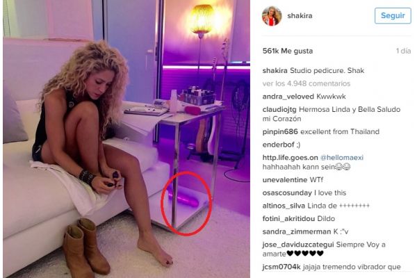 SHAKIRA y la foto que ha CAUSADO REVUELO en INSTAGRAM (¿acaso eso es un  JUGUETE