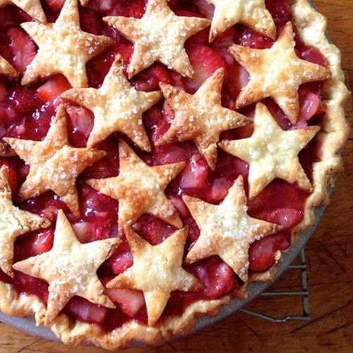 Tarta de fresas cocidas