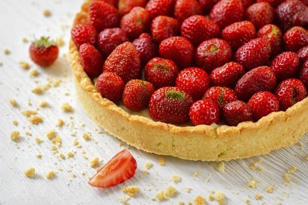 Tarta gourmet con fresas