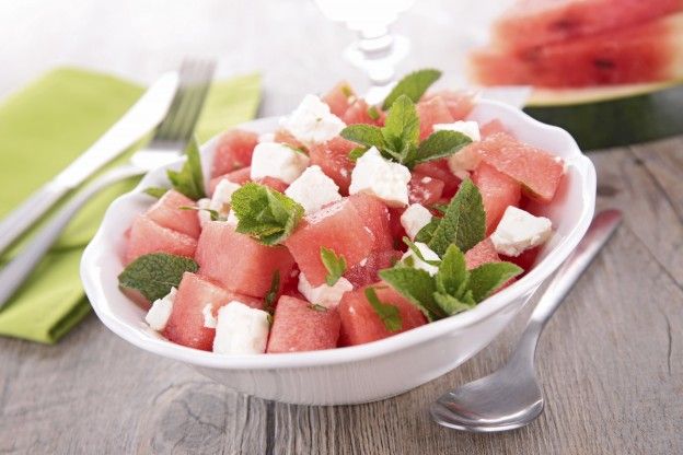 Sandia en ensalada