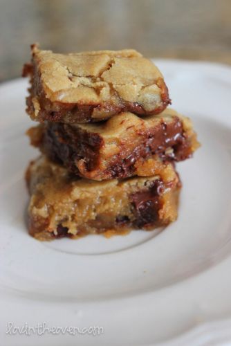 Blondies de chocolate