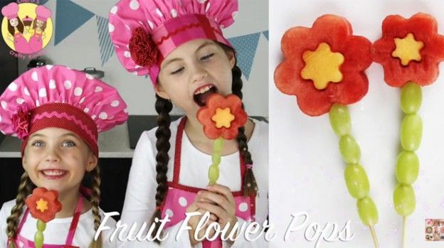 Tutorial Fruit Flower Pops