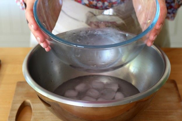 Preparar un baño maría frío