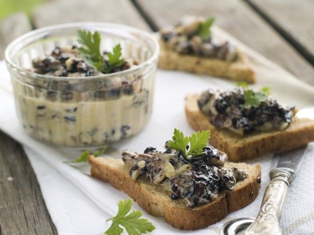 Crostinis de champiñones