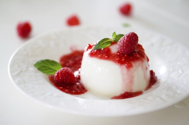 Panna cotta de frutos rojos