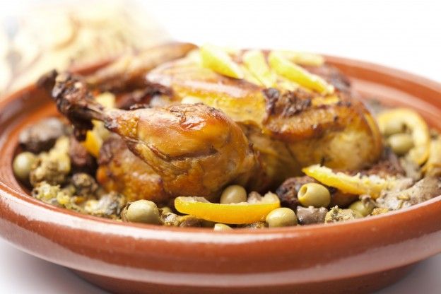 8. Tajine de pollo con acetiunas