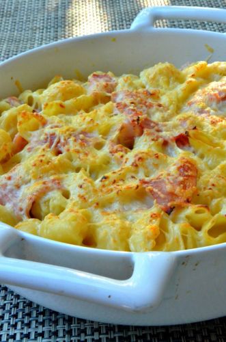 Nuestra receta de pasta gratinada con jamón