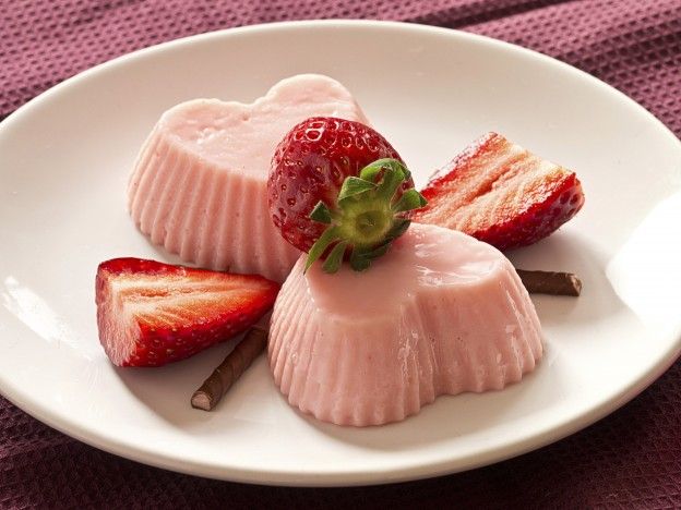 Panna cotta de fresa