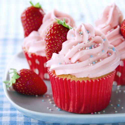 Cupcakes de fresas