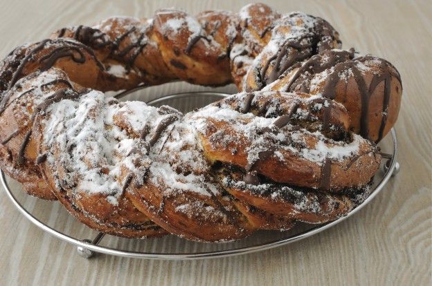 Brioche hojaldrado de chocolate