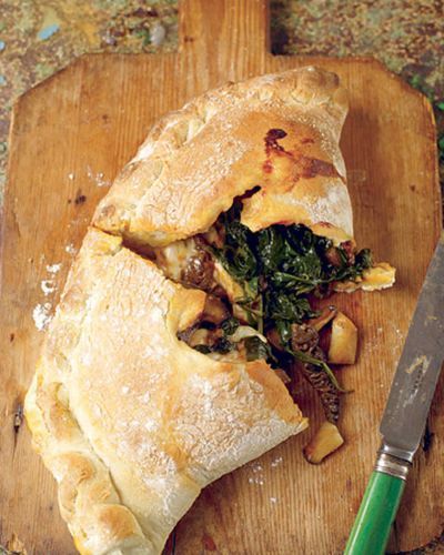 Calzone de verduras y bechamel