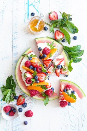 Pizza de frutas