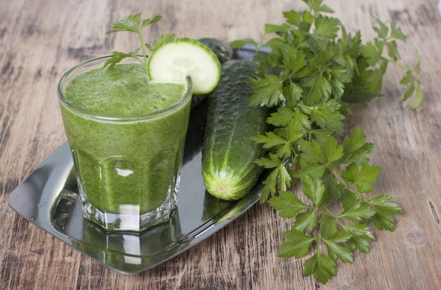 Smoothie verde de pepino