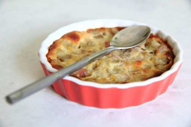 Clafoutis de ruibarbo