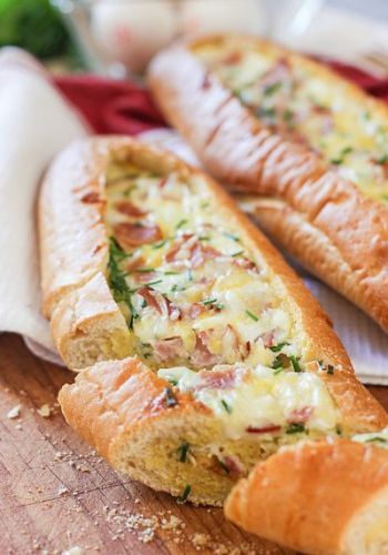 Baguette rellena de huevo