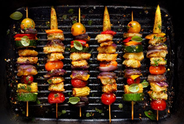 Brochetas vegetales