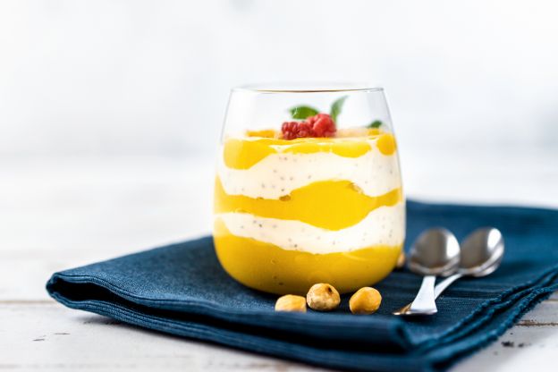 Yogur griego con frutas