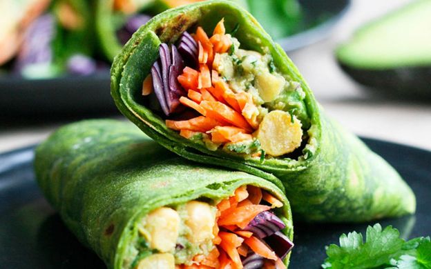 Wraps de espinaca con sólo 3 ingredientes, ¡ligeros y sin gluten!