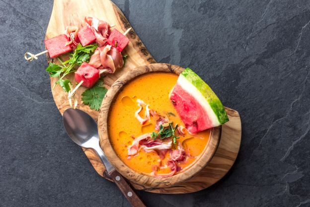 Gazpacho de melocotón