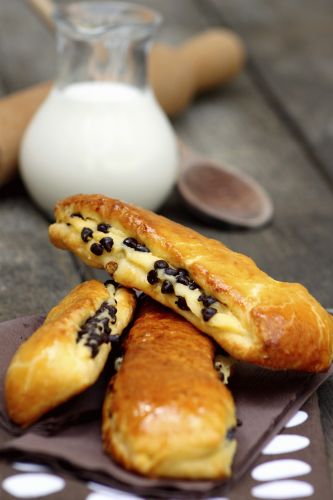 Brioche rellena de crema