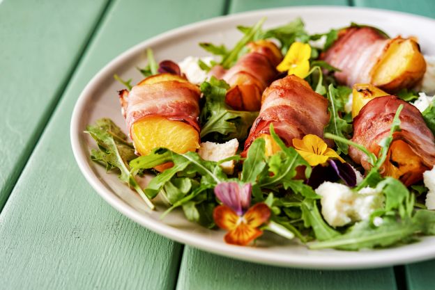 Ensalada de melocotón