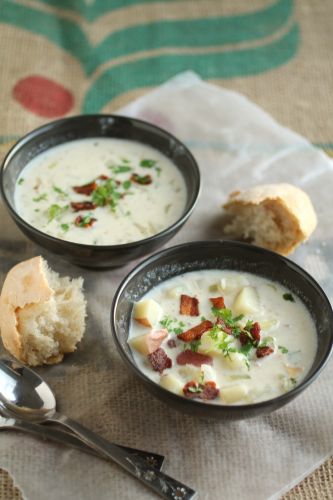 Sopa de almejas de Nueva Inglaterra