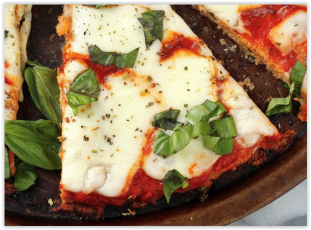 4. Pizza con base de carne