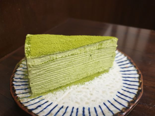 Tarta mil crepes de matcha