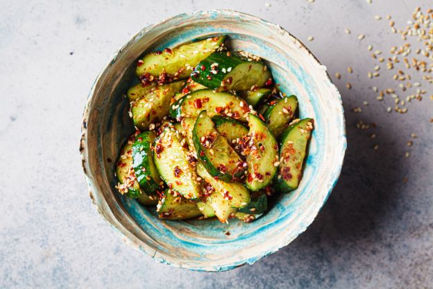 Ensalada de pepinos estilo chino