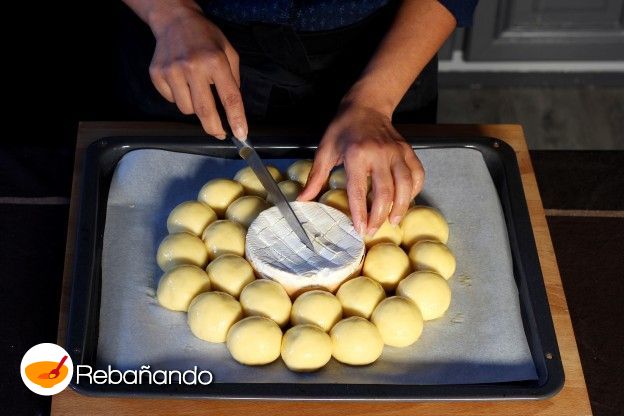 Dibujar un cuadriculado sobre el queso