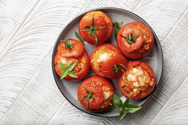 Tomates rellenos de arroz