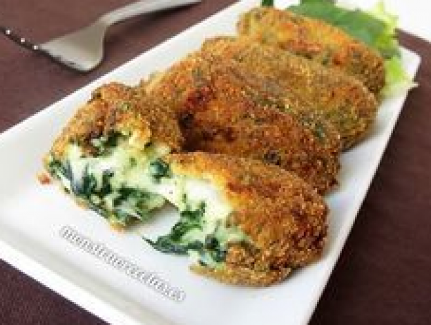 croquetas de espinacas y queso