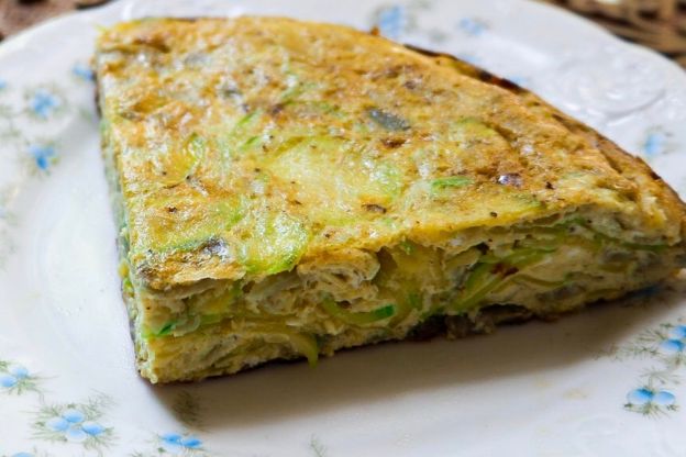 Tortilla de patata y calabacín