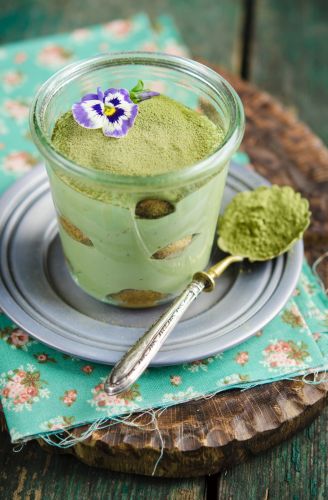 Tiramisú de matcha