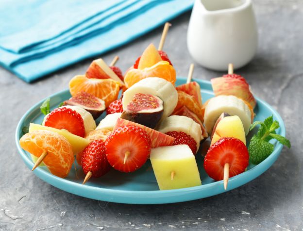 Brochetas de fruta