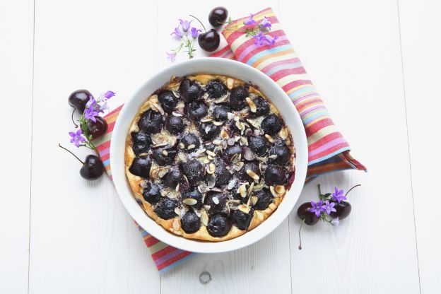 El clafoutis de cerezas de Limousin