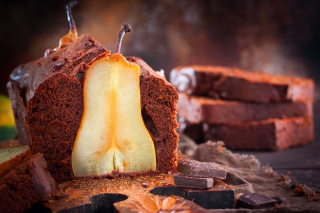 Bizcocho de pera y almendras