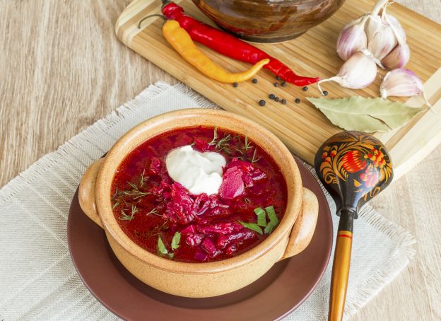 Borscht Novosibirsk - Sopa rusa de remolacha