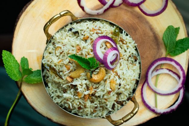 Arroz con anacardos