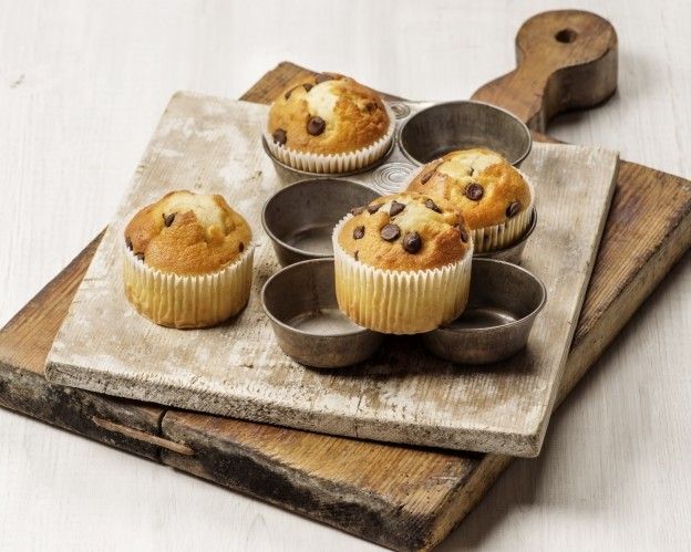 Muffins con pepitas de chocolate