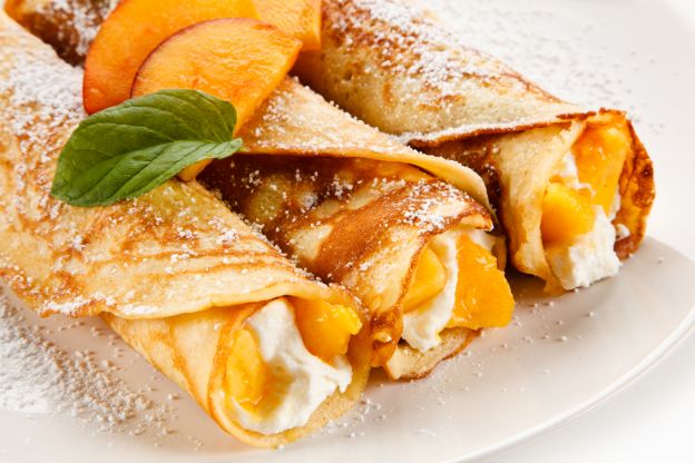 Crepes de melocotón