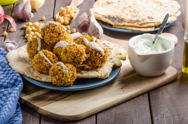 Falafel con hummus