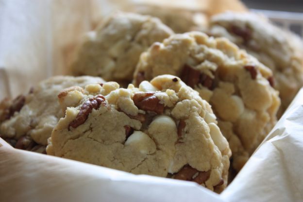 Cookies con chocolate blanco