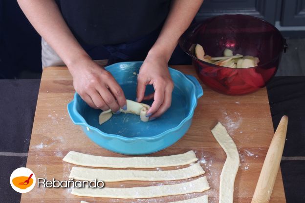 Preparación de la tarta