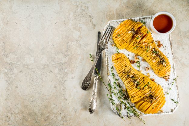 Calabaza estilo Hasselback