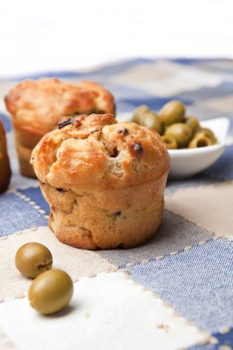 Muffins con aceitunas