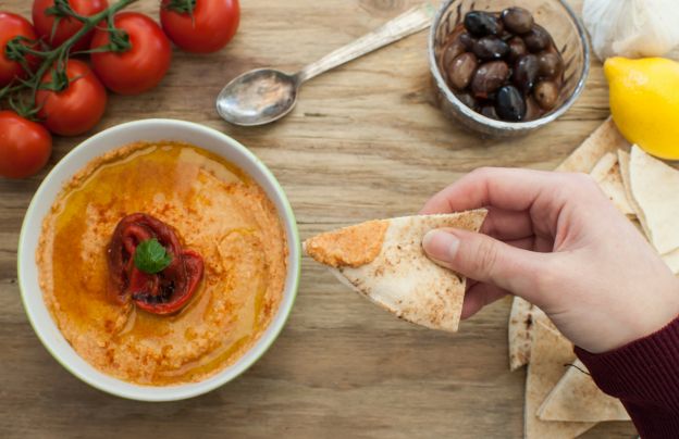 Hummus de tomate deshidratado